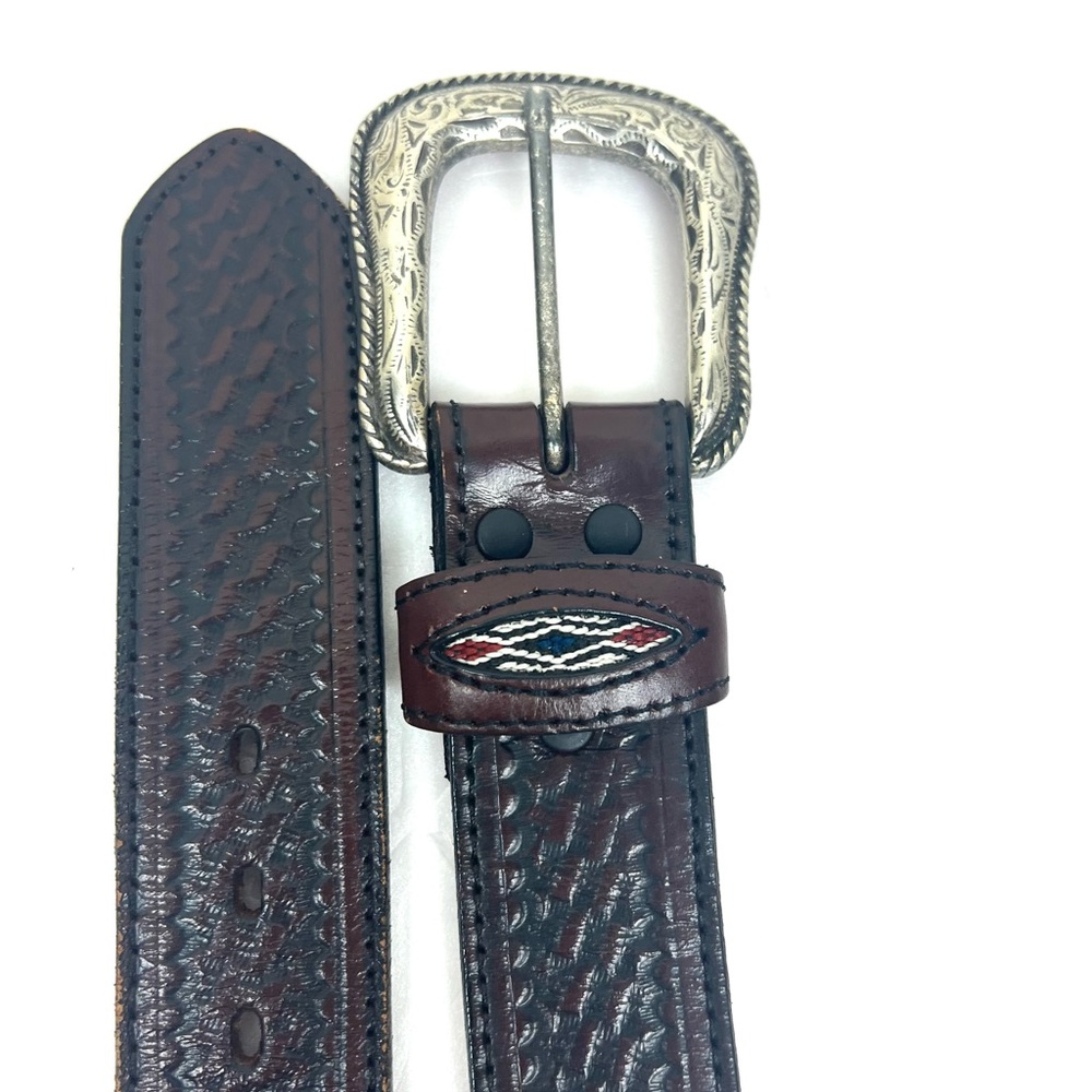 Vintage Southwestern Aztec Western Concho Belt - Picture 5 of 13